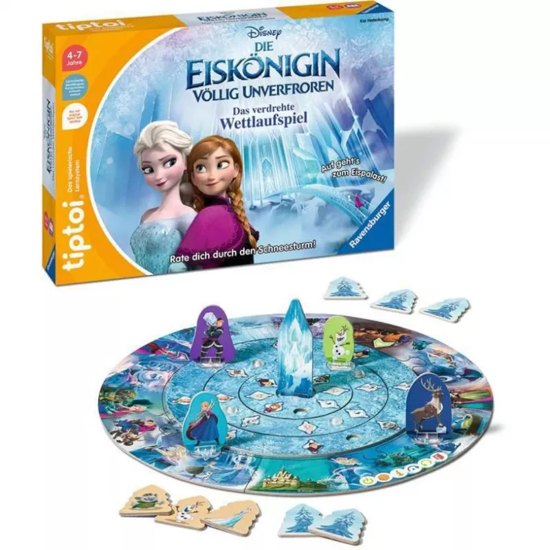 Galda spēle Ravensburger tiptoi Disney Die Eiskönigin izglītojoša no 4 gadiem