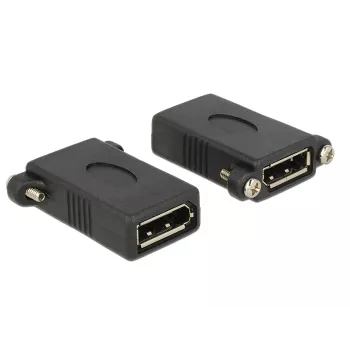 DisplayPort adapteris DeLOCK DisplayPort 1.1 F-F melns