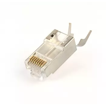 RJ45 savienotāji GEMBIRD CAT7 8P8C zelta pārklājums 15µm FTP/SFTP iepakojumā pa 50