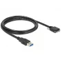 USB kabelis DeLOCK 1m USB 3.0 USB 3.2 Gen 1 Micro-USB B Melns