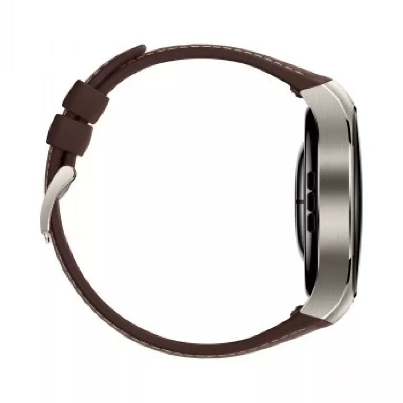 Viedpulkstenis HUAWEI WATCH 5 Classic 46 mm, 1,38 collu AMOLED 466×466, skārienekrāns, GPS, sudraba korpuss, brūna siksniņa
