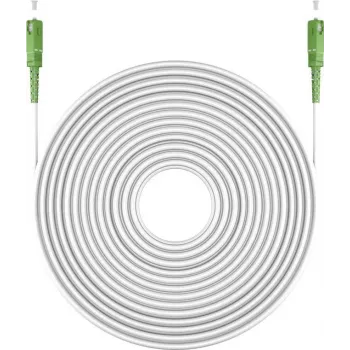 Goobay 59595 optiskās šķiedras kabelis 2 m SC/APC FTTH OS2 balts (59595)