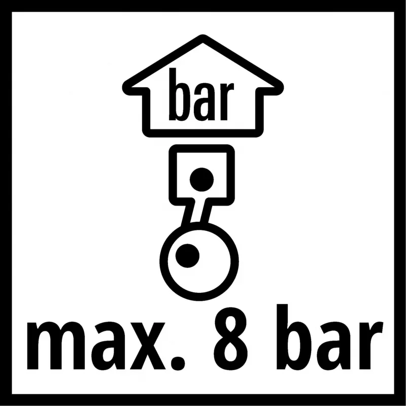 Šļūtene Einhell 41.394.10 4 m 8 bar sarkana