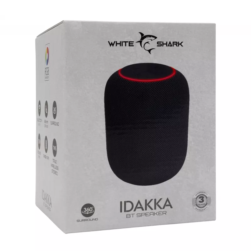 Portable Speaker White Shark GBT-619 Idakka Melns