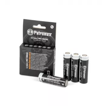 Li-Ion baterijas 18650, 3 450 mAh, 4 gab. komplekts (LED laternai Petromax LM500)