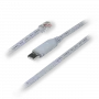 savienotāju adapteris TELTONIKA PR2UR18M — RJ-45 uz USB 2.0 Type-A, 1,8 m, pelēks