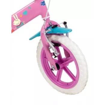 Bērnu velosipēds Toimsa modelis 1195 Peppa Pig 12 collu rozā — 12 collu ritenis, bērnu velosipēds