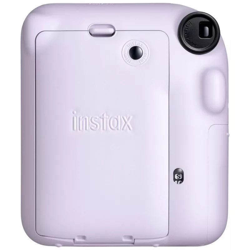 Momentānās drukas fotoaparāts Fujifilm Instax Mini 12 violeta — bilde 86×54 mm, filma 62×46 mm, fokusa attālums 60 mm