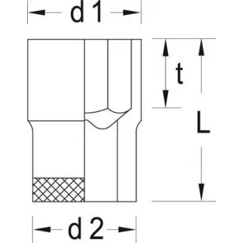 Trieciena ligzda Gedore 6234070 Dziļums 40 mm Augstums 30 mm Svars 32 g