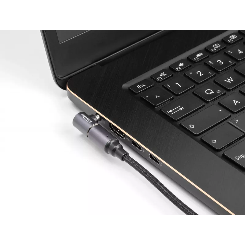 Strāvas kabelis DeLOCK 80781 0,15m USB C 8 kontaktu 20V