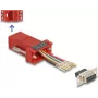 DeLOCK D-Sub 9 kontaktu ligzda uz RJ45 ligzdu montāžas komplekts sarkans VGA RJ-45