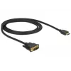 Video kabeļa adapteris DeLOCK 85582 1 m HDMI Type A DVI-D Melns