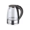 Adler AD 1225 elektriskā tējkanna 1,7 L Melna, Nerūsējošais tērauds, Caurspīdīga 2200 W