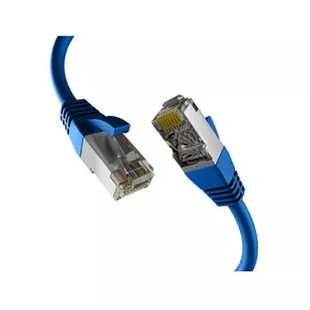EFB-Elektronik CAT8.1 zils 15m RJ45 komutācijas kabelis S/FTP PIMF LSZH 2000MHZ 40GB tīkla kabelis Ražotājs: EFB Elektronik (EC020200242)