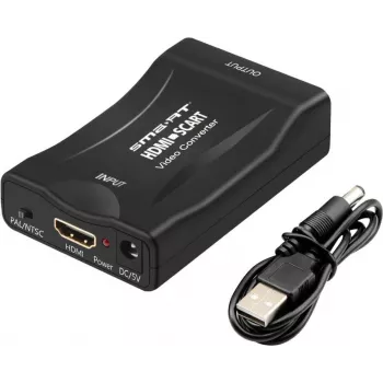 SCART-HDMI pārveidotājs ShiverPeaks SP90-08018 — digitālais video adapteris SCART avotiem uz HDMI izeju