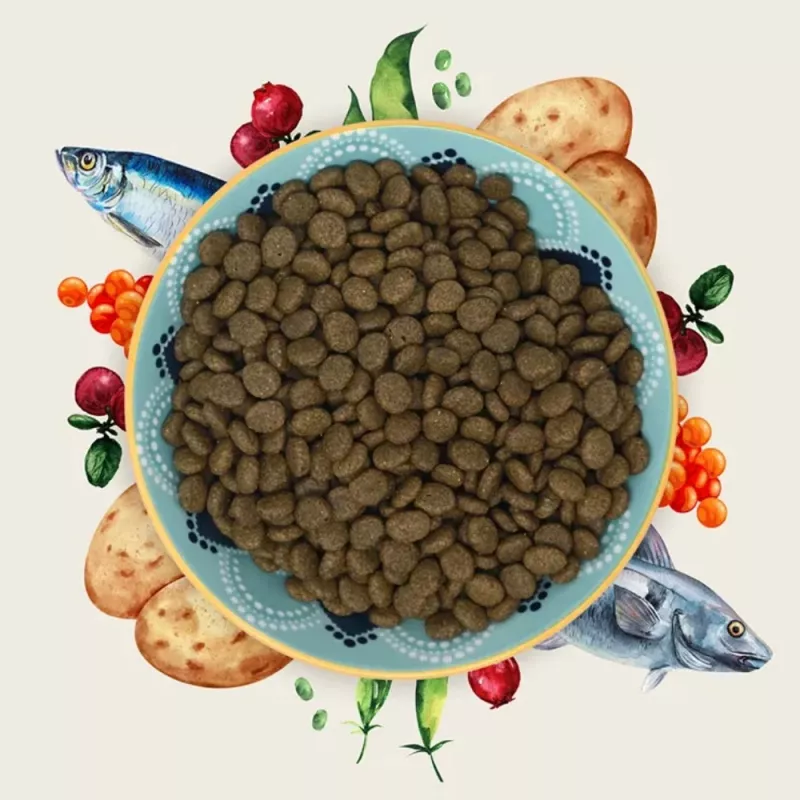 EDEN Baltā zivs ar siļķu ikriem - sausā kaķu barība - 1,5 kg