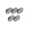 RJ45 modulārais savienotājs Digitus DN-93901-5 5 gab. zeltīti kontakti sudraba krāsā