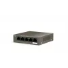 TENDA TEG1105P-4-63W-EU tīkla komutators, 5x Gigabit RJ-45, 4x PoE (57,8 W kopā), 10 Gbit/s komutācija