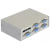 DeLock Switch VGA 4 portu manuāls divvirzienu - ekrāna slēdzis - 4 x VGA - galddatoram (87635)