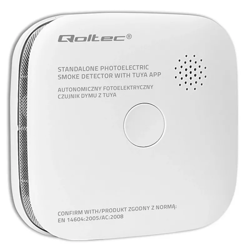 Dūmu detektors ar bateriju Tuya WiFi LED