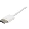 DisplayPort uz DVI adaptera kabelis Sharkoon 0,15 m balts — DisplayPort 1.2 uz DVI