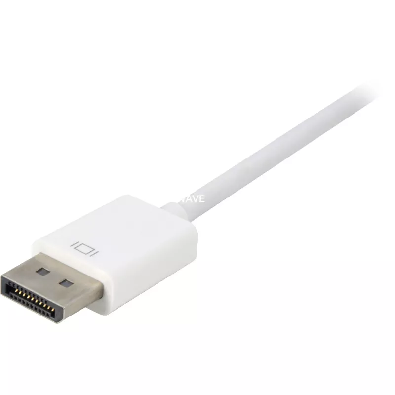 DisplayPort uz DVI adaptera kabelis Sharkoon 0,15 m balts — DisplayPort 1.2 uz DVI