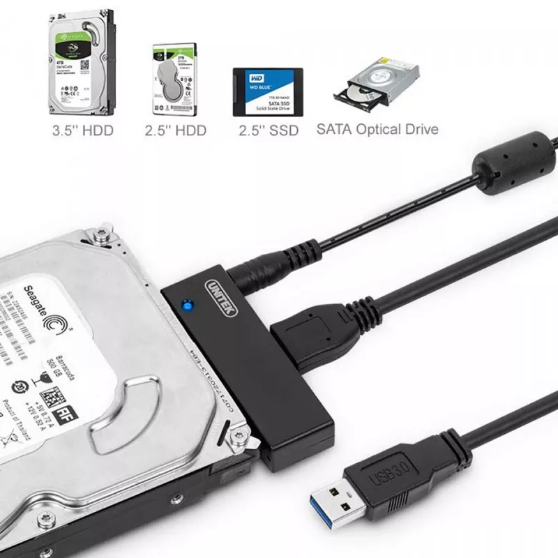 Interfeisa karte Unitek Y-1039, komplektā USB kabelis, 5 Gbit/s, melna, pievieno un lieto