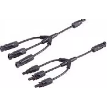 shiverpeaks ®-PV4 T-adaptera kabeļu komplekts, 3/1, 4mm², melns/melns, 30cm (BS02-21033)