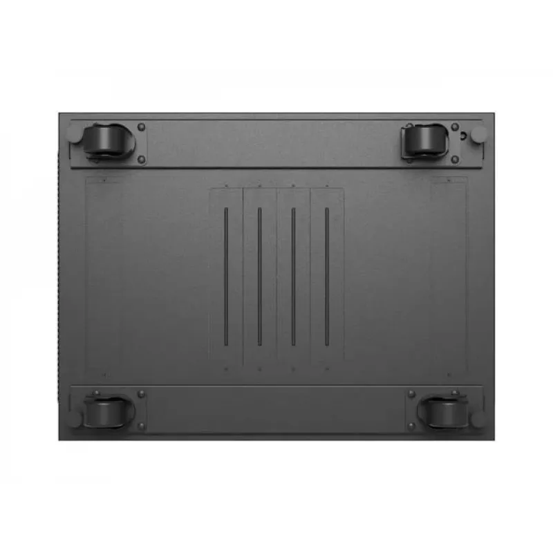 Tīkla statīva skapis LANBERG 19 collu 24U 600x800 mm melns ar stikla durvīm un LCD izgriezumu (plakanais iepakojums) v2