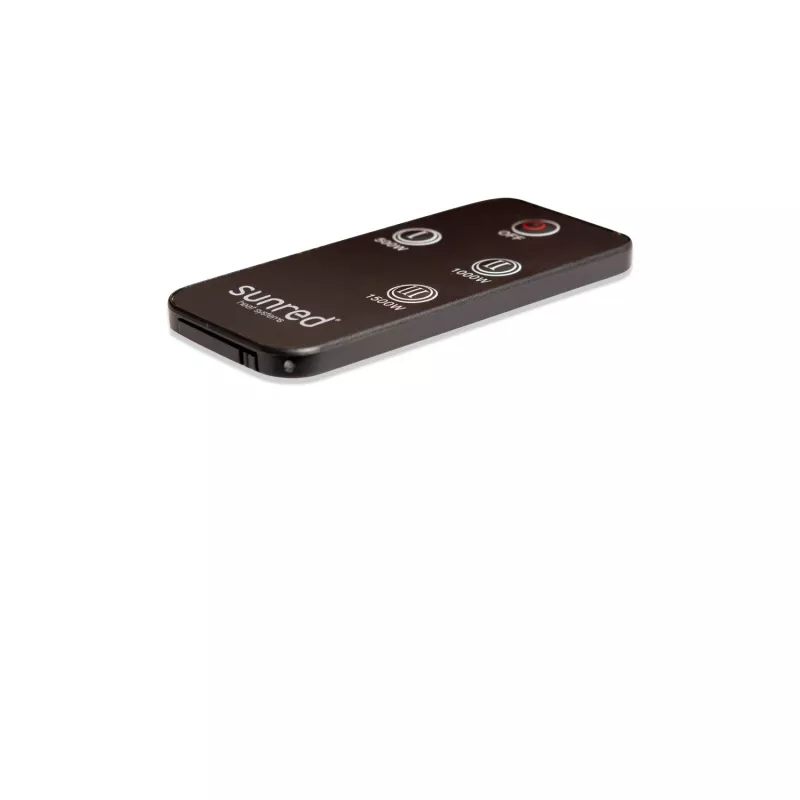 Infrasarkanā sildītāja SUNRED RDS-15W-B Fortuna Wall 1500 W, melns, IP55, piestiprināms pie sienas