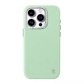 Aizsargtelefona maciņš Joyroom PN-15F1 iPhone 15 Pro — plāns zaļš, saderīgs ar bezvadu uzlādi