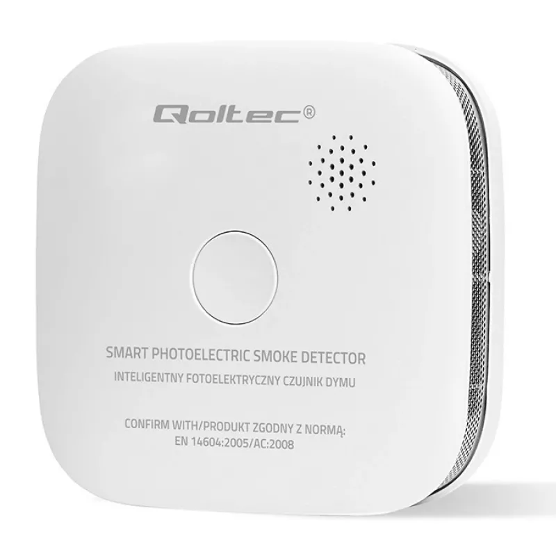 Bezvadu dūmu detektors QOLTEC modelis 52653 ar 85 dB akumulatora signalizāciju