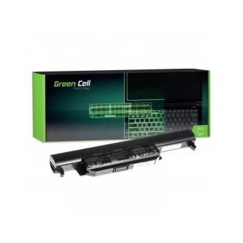 Baterija zaļa Cell AS37 sērijām ASUS R400 R500 R500V R700 K55 — Li-Ion 4400 mAh 10,8 V, 6 elementi, melna