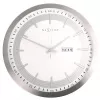 NeXtime klok 3009 Captain, Ø44 cm, sienas, balts