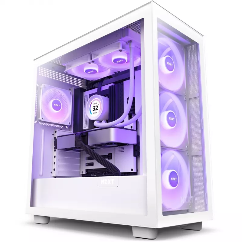 Universāls šķidruma dzesētājs NZXT Kraken Elite 240 RGB 12 cm balts
