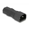 Strāvas adapteris DeLOCK IEC 60320 C14 uz C13 kontaktdakša ligzda 10A taisns melns
