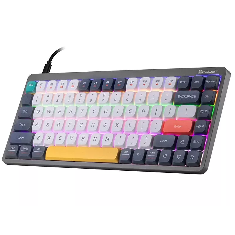 Mehāniskā tastatūra Tracer FINA 84 pelēka (Outemu Red Switch) TRAKLA47279