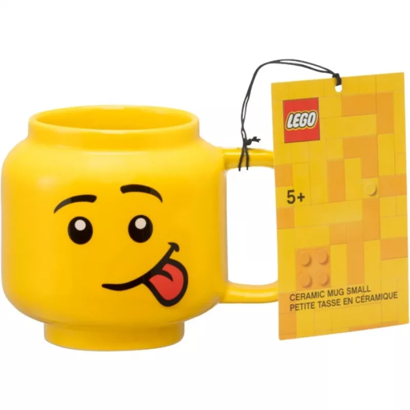 LEGO EYZ65827 neliela keramikas krūze ar smieklīgu sejiņu 255 ml