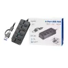 USB3.2 Gen1 HUB, 4xUSB-A ar ieslēgšanas/izslēgšanas slēdzi