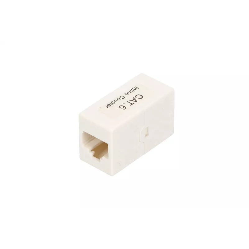 Savienojuma kārba Extralink RJ45 CAT6 UTP, plastmasa, balta, 1 gab.