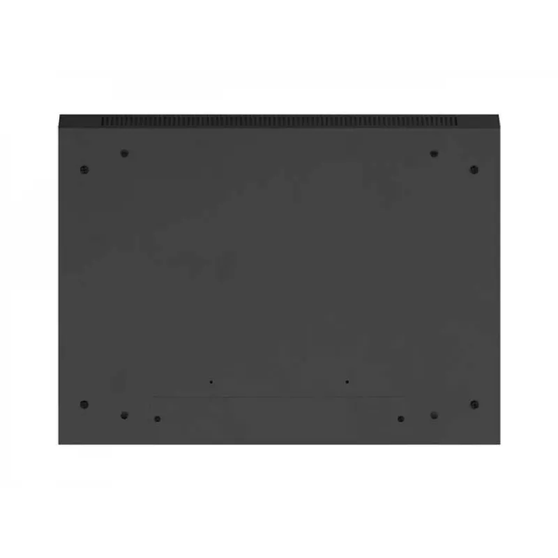 Pie sienas stiprināms 19 collu plaukta skapis LANBERG 4U 600x450 mm melns ar metāla durvīm