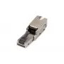 Digitus CAT 6A Field Termination Plug liekams STP ar putekļu vāciņu RJ-45 Sieviešu dzimte Sudrabs