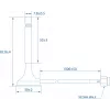 Antena Teltonika PR1KRT25 2,5 dBi RP-SMA 2,4-2,5 GHz