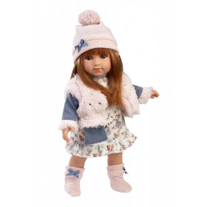 Llorens Nicole 35 cm — reālistiski vaibsti, mīksts ķermenis, lelle mazulīte
