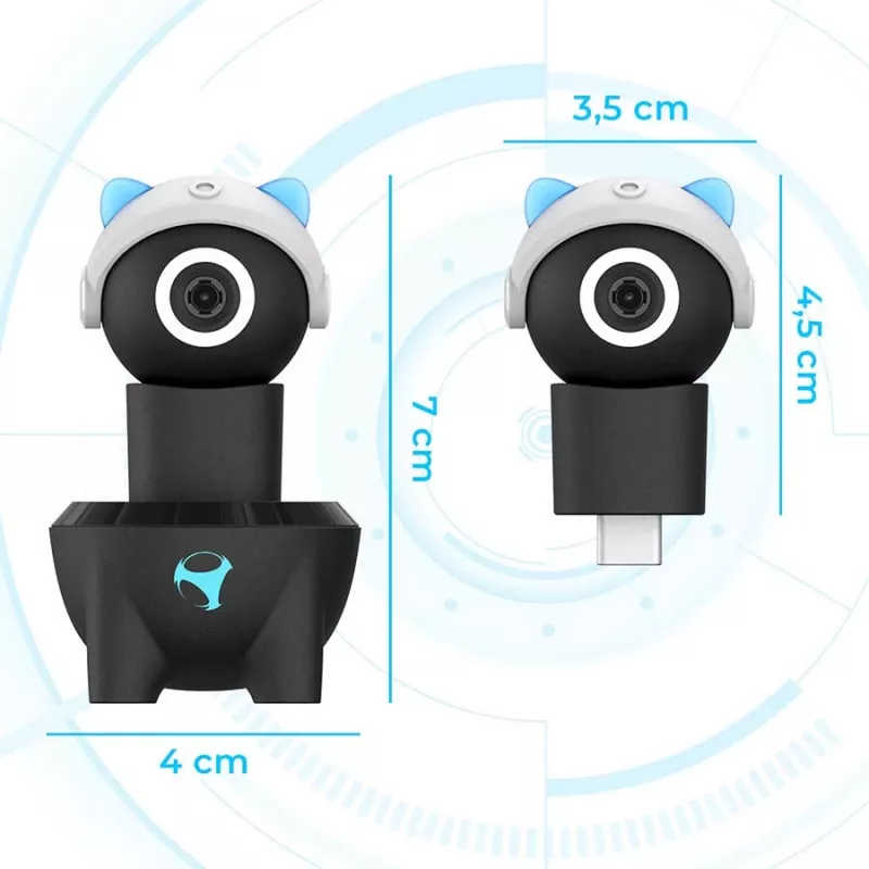 Subsonic Playcam 1080 2in1 HD Mini kamera Nintendo Switch 2 gaiši zilā krāsā