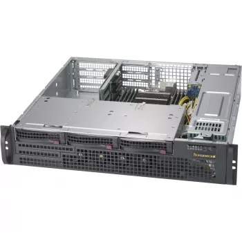 Super Micro Supermicro SC825M BTQC-R802WB - Rack - rack-mountable - 2U - verbessertes, erweitertes ATX - SATA/SAS - Hot-Swap 800 Watt - Melns (CSE-825MBTQC-R802WB)