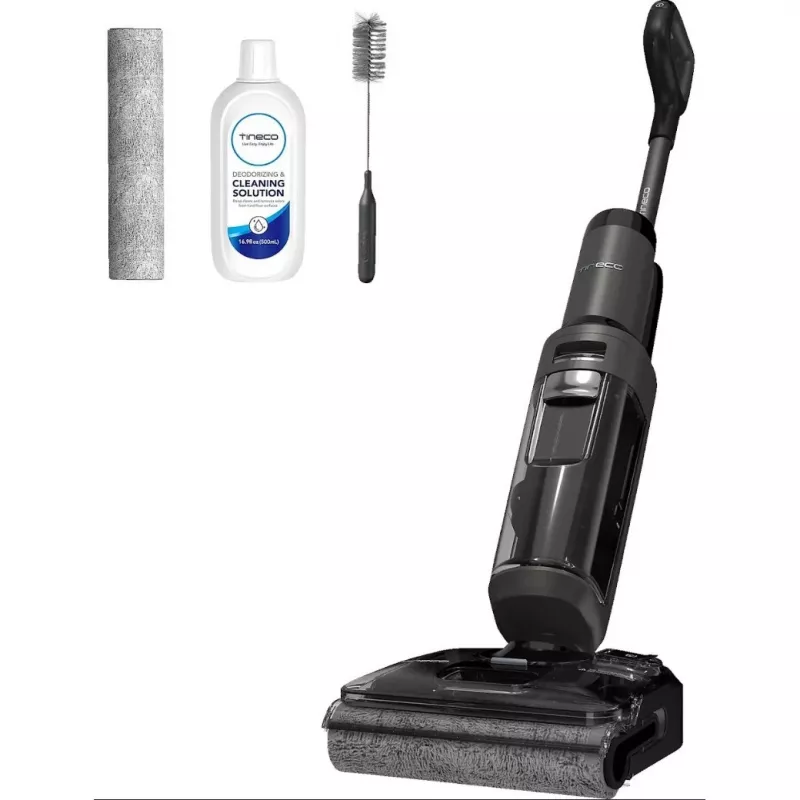 Bezvadu vertikālais putekļsūcējs Tineco S6 Stretch Extreme sausai un mitrai tīrīšanai bez maisiņa 20000 Pa 220 W 78 dB Melns Pelēks cilpas rokturis