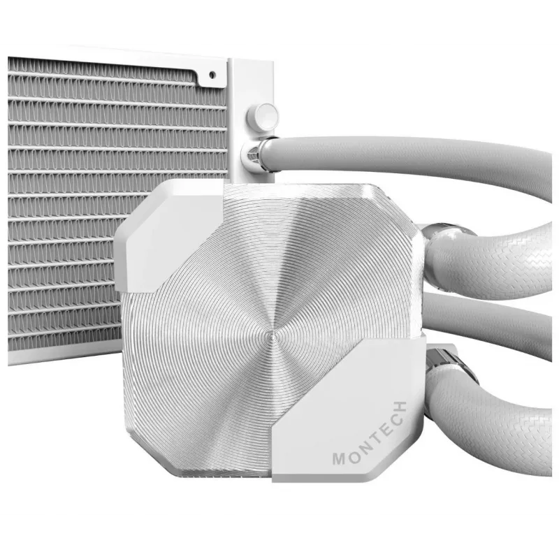 Montech HyperFlow Silent 240 Procesora universāls šķidruma dzesētājs 12 cm Balts 1 gab.