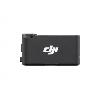 Mikrofona uztvērējs DJI Mic 3 Camera mount melns — darbināms ar baterijām, komplektā 3,5 mm audio un USB kabeļi