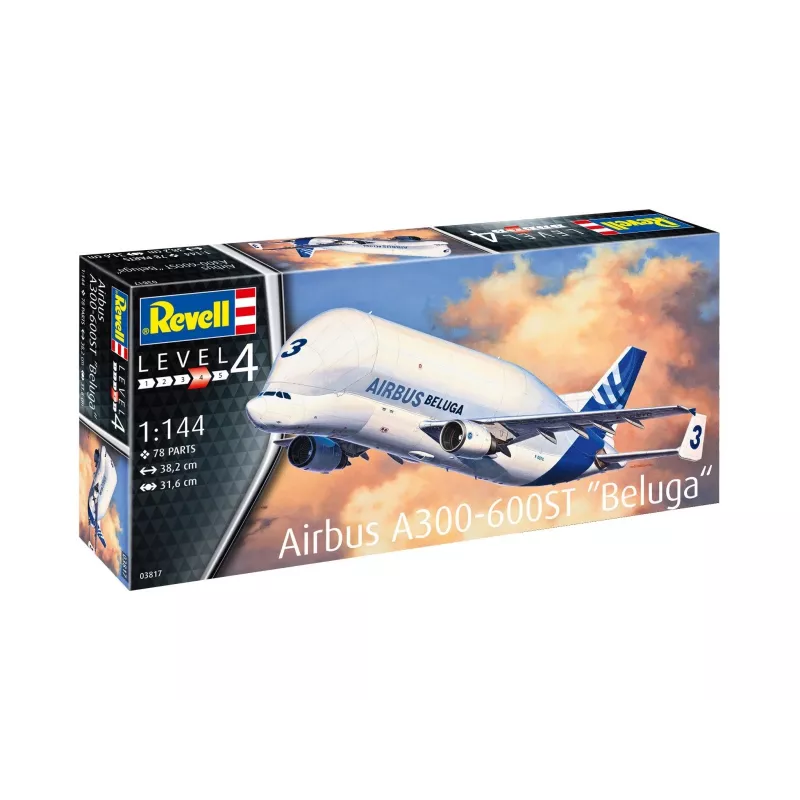 Revell 1/144 mēroga Airbus A300-600 pc(s) Beluga modeļa komplekts